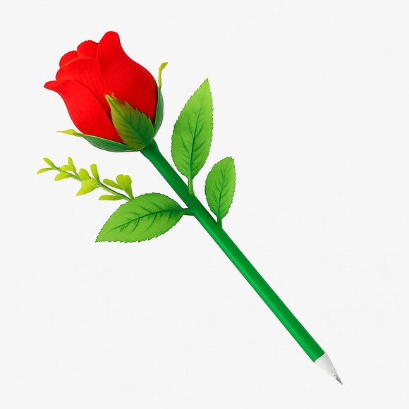 3 Pcs Colorful Rose Pen with Flower Pot Base - Picture 3 of 3